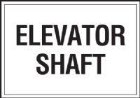 10" x 7" Elevator Maintenance Signage