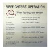 6" x 6" Stainless Steel Quick Shipping Firefighter's Signage