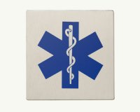 4" x4" Quick Shipping Star of Life Signage