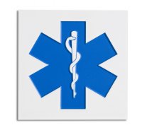 4" x4" Quick Shipping Star of Life Signage