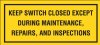 5" x 2.25" OSHA Warning Signage