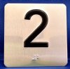 3.5" x 3.5" (1/4" radius) Elevator Jamb Braille Plates