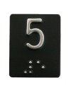 1" x 1.25" (1/16" radius) Elevator Car Station Braille Plates