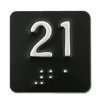 1.375" x 1.375" (1/8" radius) Elevator Car Station Braille Plates