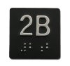 1.5" x 1.5" (1/16" radius) Braille Car Station