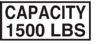 3.5" x 1.5" Elevator Capacity Plates