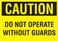 10" x 7" OSHA Caution Sticker