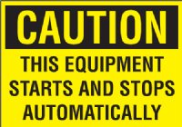 10" x 7" OSHA Caution Sticker