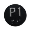1.5" (38.1mm) diameter Elevator Car Station Braille Plates