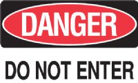 10" x 7" OSHA Safety Signage