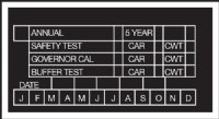 3" x 1.625" Elevator Data Tag