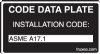 3" x 1.625" Elevator Data Tag
