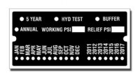 3.5" x 1.75" Elevator Data Tag