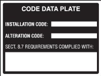 4" x 3" Elevator Data Tag