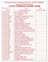 4.625" X 6" Elevator Acceptance Test Tag