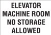 10" x 7" Elevator Maintenance Signage