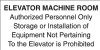 4" x 2" Elevator Maintenance Signage