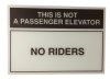 10" x 7" Freight Elevator Signage