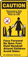 4.25" x 9" Escalator Signage