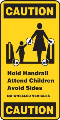 4.25" x 9" Escalator Signage