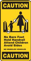 4.5" x 9" Escalator Signage