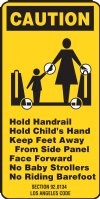 4.25" x 9" Escalator Signage