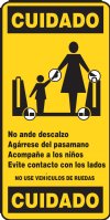4.25" x 9" Escalator Signage (Spanish, Los Angeles)