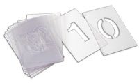 5" x 8" (4" Letters) Fascia Floor Marking Stencil Set