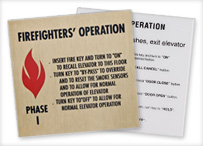 Firefighters' Signage