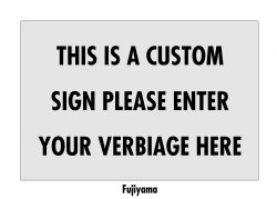 6" x 4" Custom Verbiage Stainless Steel Sign