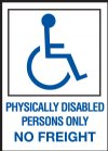 7" x 10" Quick Shipping Handicapped Signage