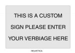 6" x 4" Custom Verbiage Stainless Steel Sign