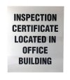 6" x 7" Stainless Steel Maintenance Sign
