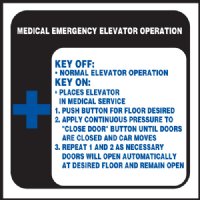 6" x 6" Medical signage