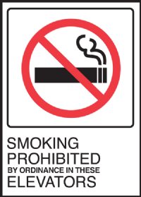 5" x 7" No Smoking Signage