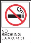 5" x 7" No Smoking Signage (Los Angeles)