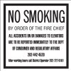 6" x 6" No Smoking Signage