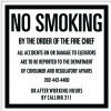 7" x 7" No Smoking Signage
