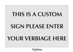 6" x 4" Custom Verbiage Stainless Steel Sign