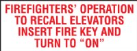 4" x 1.5" Firefighters' Signage