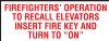 4" x 1.5" Firefighters' Signage