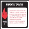 6" x 6" Elevator Fire & Emergency Signage