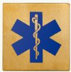 4" x4" Star of Life Signage