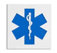 4" x4" Star of Life Signage