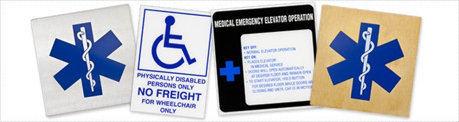 Handicapped and Star of Life Signage